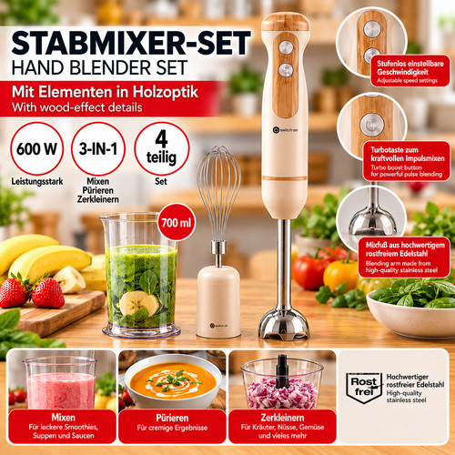 Stabmixer set handmixer - 3, in