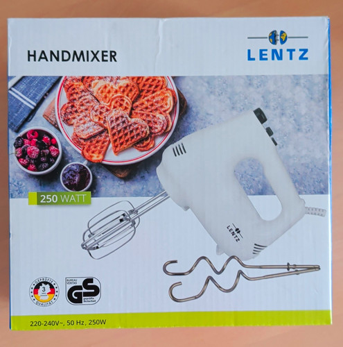 Lentz handmixer 250 - handmixer, weiß,