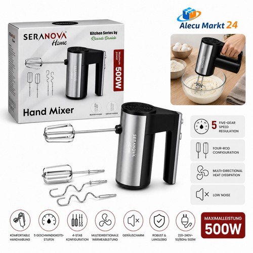 Handmixer 500w stufen - stufen, mit